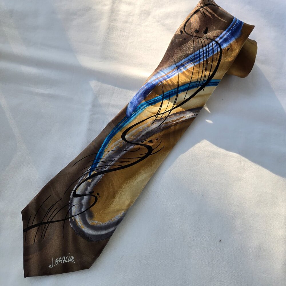 Jerry Garcia Chinese Dragon Watercolor Collection Arttist Proof No. 7 Tie